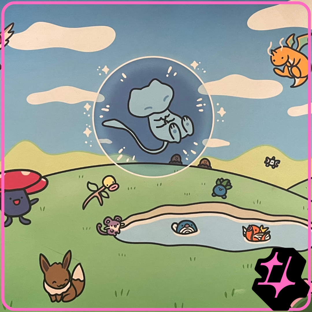 Bubble Mew Play/Desk Mat (Stitched)