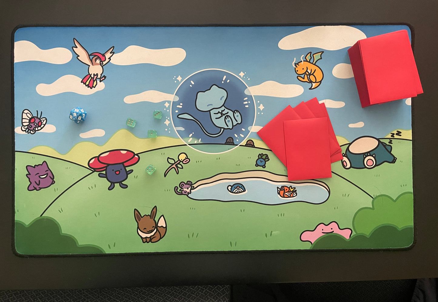 Bubble Mew Play/Desk Mat (Stitched)