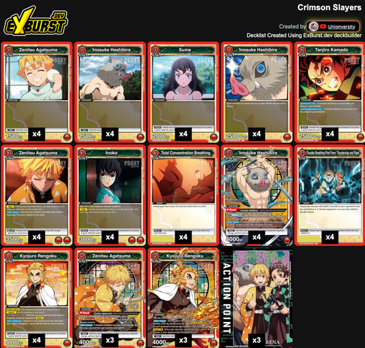 Demon Slayer Vol. 1 - Zenitsu Rush, Fully-Built Deck