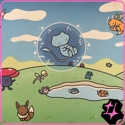 Bubble Mew Play/Desk Mat (Stitched)