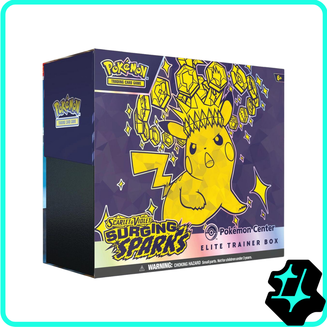 Surging Sparks Pokemon Center Elite Trainer Box (Exclusive) - SV08: Surging Sparks (SSP)