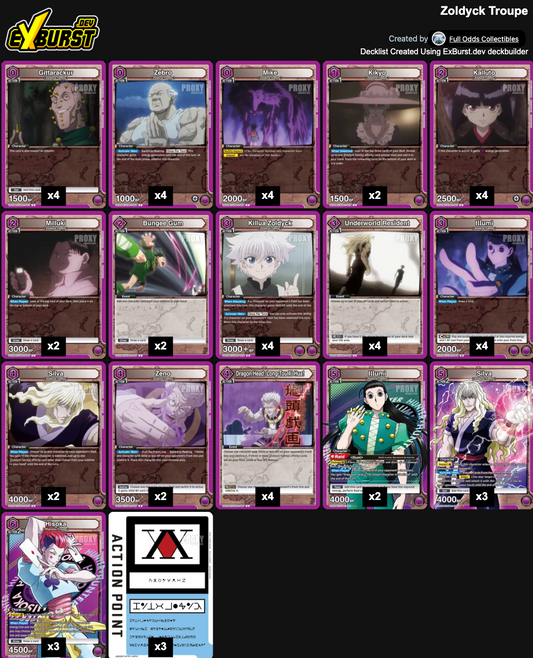 Hunter x Hunter Vol. 1 - Zoldyck Family, Fully-Built Deck